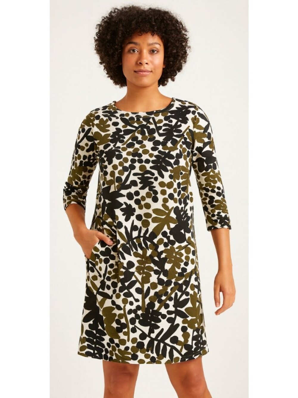 Boden Rachel Shift Dress Crepe Floral Pattern Womens 2
